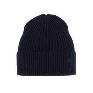 AGBO Men's winter hat navy blue Owen 100% Extra Fine Merino Wool