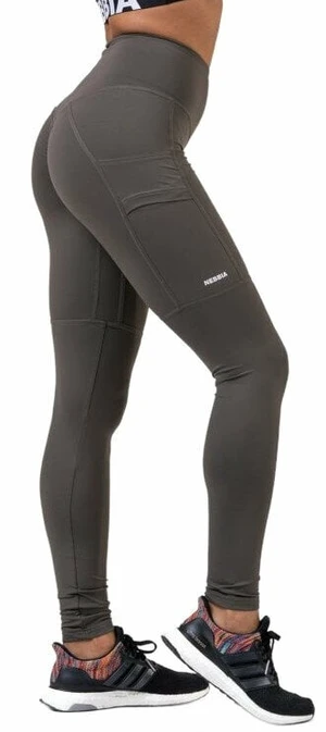 Nebbia High Waist Fit Smart Leggings Safari M Fitness kalhoty