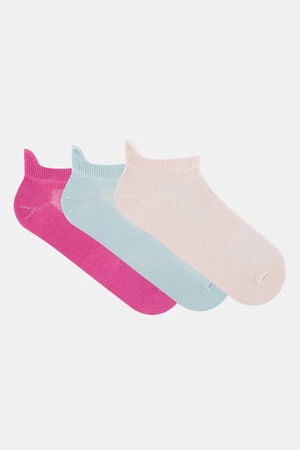 LOS OJOS 3 Pairs of Short Cotton Sneakers Socks