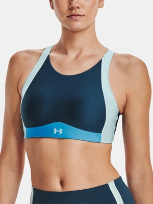 Under Armour Bra UA Infinity Mid High Neck Shine-BLU - Women