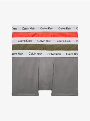 Calvin Klein Set of three men's boxer shorts in red, khaki and gray Calvin K - Men