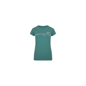 Women's cotton T-shirt KILPI TOFFEES-W DARK GREEN