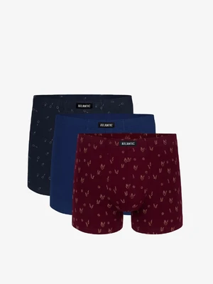 Pánské boxerky ATLANTIC 3pack - vícebarevné