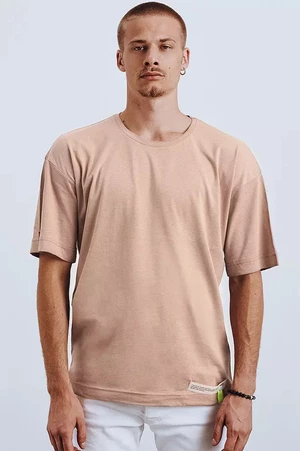 Men's T-shirt with Dstreet cappuccino patch