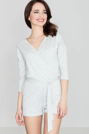 Lenitif Woman's Jumpsuit K374 Light Grey