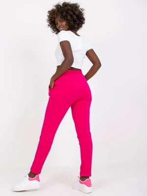 Basic Fuchsia Cotton Sweatpants