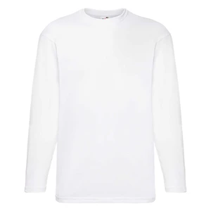 White Men's Valueweight Long Sleeve T-shirt Fruit of the Loom