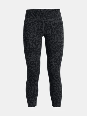 Under Armour Motion Dark Grey Girls' Patterned Sports Leggings