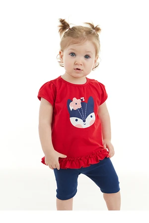 Denokids Red Fox Baby Girl Tunic Tights Set