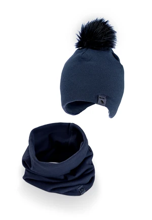 iltom Kids's Set Cap&Snood Winterwow K021 Navy Blue