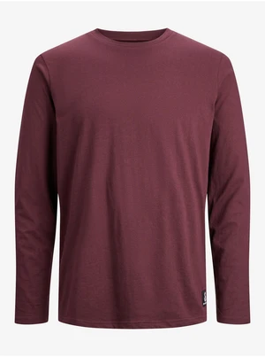 Burgundy Men's Basic T-Shirt Jack & Jones Basic - Men's