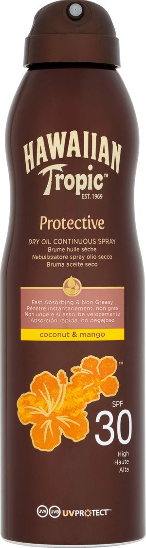 HAWAIIAN TROPIC suchý olej na opalování SPF 30 Protective 180 ml