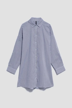 LADIES SHIRT L-KO-4016 BÍLÁ_NAVY