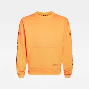 G-STAR Sweatshirt - Sleeve Graphic Sweat orange