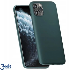 Ochranný kryt 3mk Matt Case pro Apple iPhone X/XS, tmavě zelená