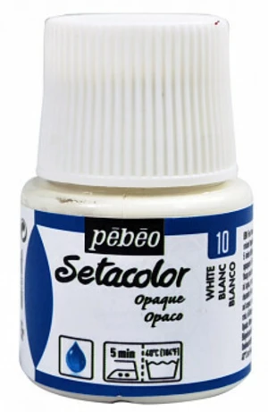 Barva na textil Setacolor 45 ml – 10 bílá titanová