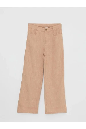 LC Waikiki Wide Leg Velvet Girls' Trousers