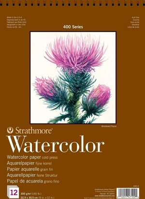 Strathmore Serie 400 Cold Press Watercolour Pad Skizzenbuch 31 x 23 cm 300 g