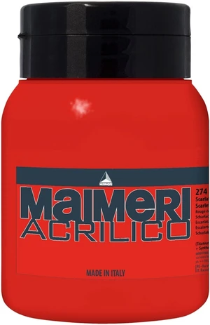 Maimeri Acrilico Peinture acrylique Scarlet 274 500 ml 1 pc