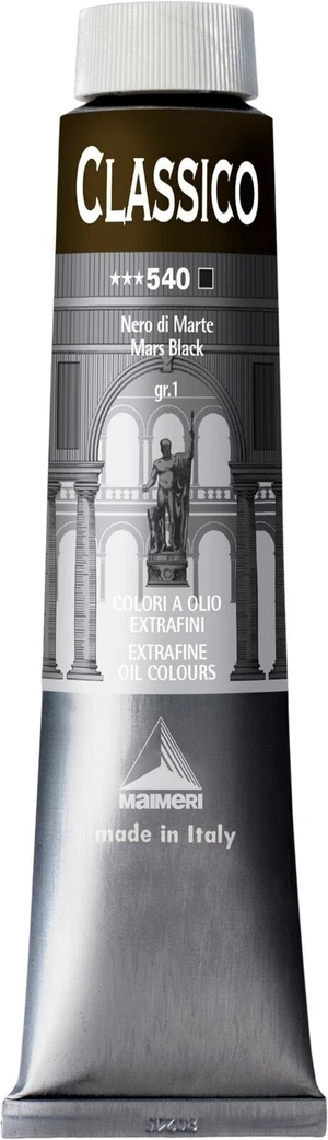 Maimeri Classico Peinture à l'huile Mars Black 200 ml 1 pc