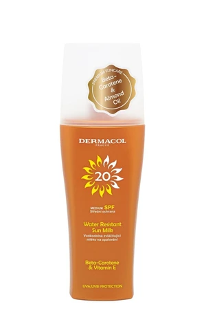 Dermacol Mléko na opalování s rozprašovačem Sun SPF 20 (Water Resistant Milk Spray) 200 ml