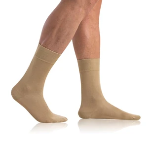 Béžové pánské ponožky Bellinda BAMBUS COMFORT SOCKS