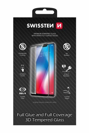 Tvrzené sklo Swissten Ultra Durable 3D Full Glue pro Huawei P Smart Pro, černá