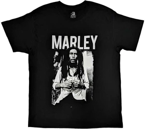 Bob Marley T-shirt Black & White Unisex Black S