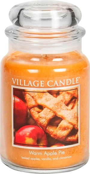 Village Candle Vonná svíčka ve skle Warm Apple Pie 602 g