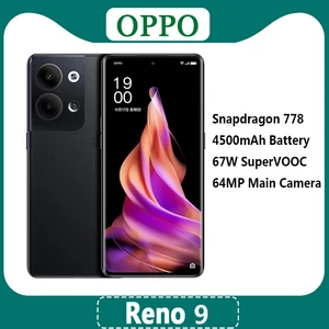 OPPO Reno 9 5G Mobile Phone Snapdragon 778 6.7" OLED 4500Mah 67W Flash Charge NFC 64MP