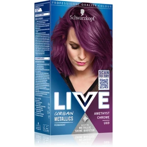 Schwarzkopf LIVE Urban Metallics permanentná farba na vlasy odtieň U69 Amethyst Chrome 1 ks