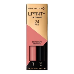 Max Factor Lipfinity 24HRS 4,2 g rtěnka pro ženy 006 Always Delicate tekutá rtěnka