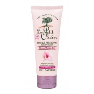 Le Petit Olivier Almond Blossom Regenerating Anti-Pollution Foam Mask 75 ml pleťová maska na všechny typy pleti; na citlivou a podrážděnou pleť