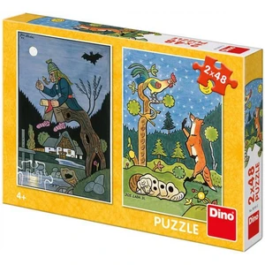 Dino Puzzle Josef Lada Pohádky 2 x 48 dílků