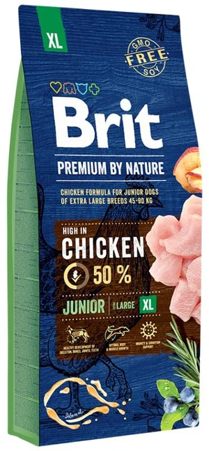 Brit Premium By Nature Dog Junior XL Chicken - 3kg