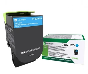 Lexmark 71B2HC0, cyan, 3500 str., originálny toner