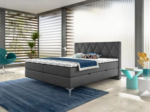 Boxspring Loren 160x200, šedá