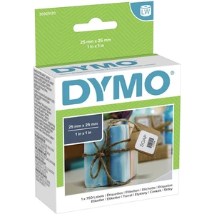 DYMO etikety v roli  S0929120 S0929120 25 x 25 mm papier  biela 750 ks premiestniteľné univerzálne etikety