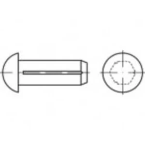 Půlkulatý rýhovaný hřeb TOOLCRAFT N/A, ISO 12474, 500 ks