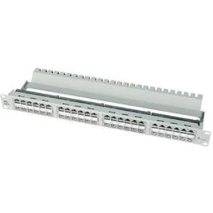 LWL patch panel Telegärtner 48 portů, CAT 6A, 1 HE