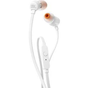 Špuntová sluchátka JBL Harman T110 JBLT110WHT, bílá