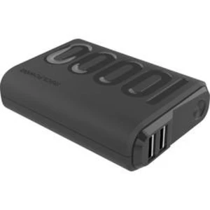 Powerbanka RealPower PB-10000PD+, lithiová 10000 mAh, černá