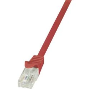 Síťový kabel RJ45 LogiLink CP1074U, CAT 5e, U/UTP, 5.00 m, červená