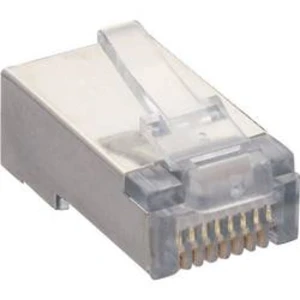 Konektor RJ45 Lumberg P 129 S, zástrčka rovná, AWG 26, AWG 26, transparentní