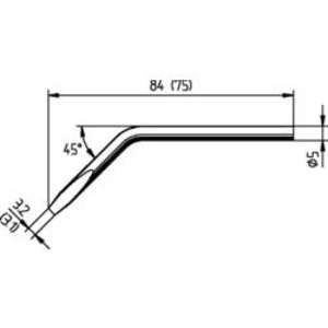 Pájecí hrot Ersa ERSADUR 052JD, zalomený, 3,2 mm