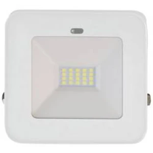 Venkovní LED reflektor s PIR detektorem Müller-Licht Pete 21600009, 10 W, N/A, bílá