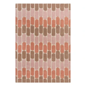 Oranžový vlnený koberec Flair Rugs Fossil, 160 x 230 cm