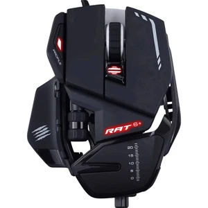 MadCatz R.A.T. 6+ herná myš USB optická čierna 11 null 12000 dpi podsvietenie, ergonomická, úprava hmotnosti, gélová opi