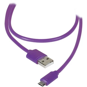 Vivanco #####USB-Kabel USB 2.0 #####USB-A Stecker, #####USB-Micro-B Stecker 1.20 m purpurová