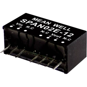 Mean Well SPAN02E-15 DC / DC menič napätia, modul   134 mA 2 W Počet výstupov: 1 x